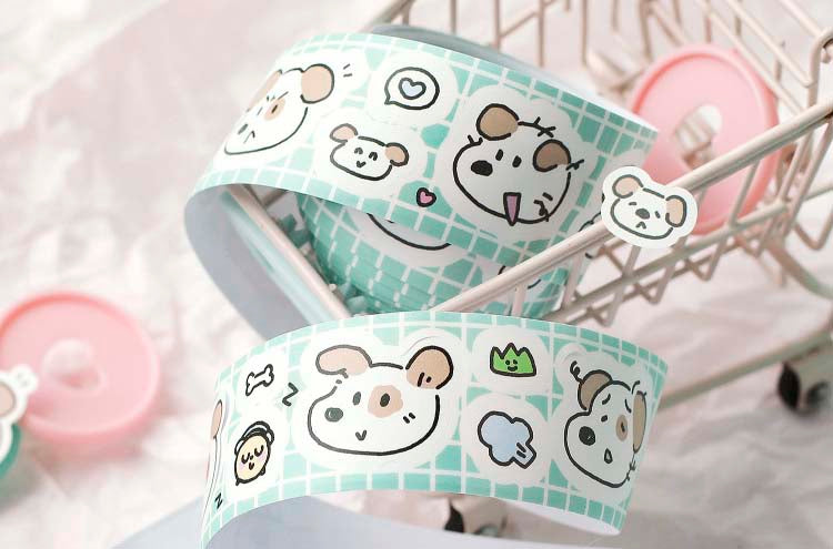 Stickers en Rollo Bloom Island Fluffy Puppy