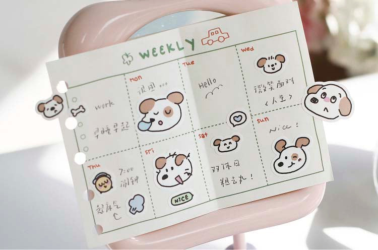 Stickers en Rollo Bloom Island Fluffy Puppy
