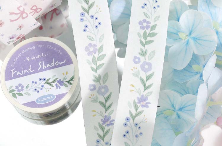 Washi Tape Breeze Carries The Floral Tidings Faint Shadow