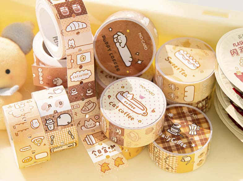 Stickers en Rollo Cafeterism Roll Puppy Coffee