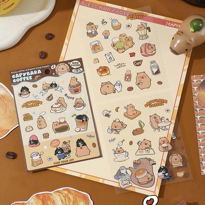 Stickers Capybara Coffee Osmanthus Latte