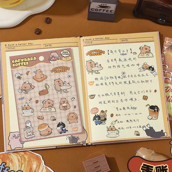 Stickers Capybara Coffee Special Drinks