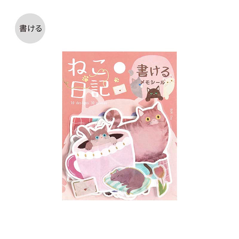Stickers Cat Diary Pink