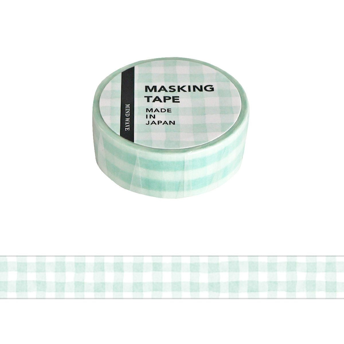 Washi Tape Pattern Check Mint