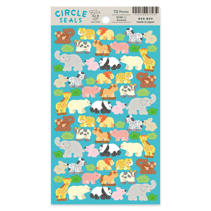 Stickers Circle Animals