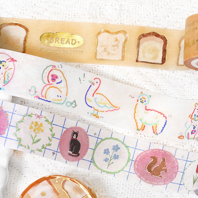Washi Tape Foil Color Zoo