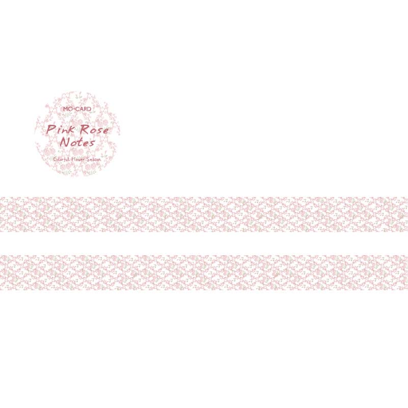 Washi Tape Colorful Flower Season Pink Rose Notes