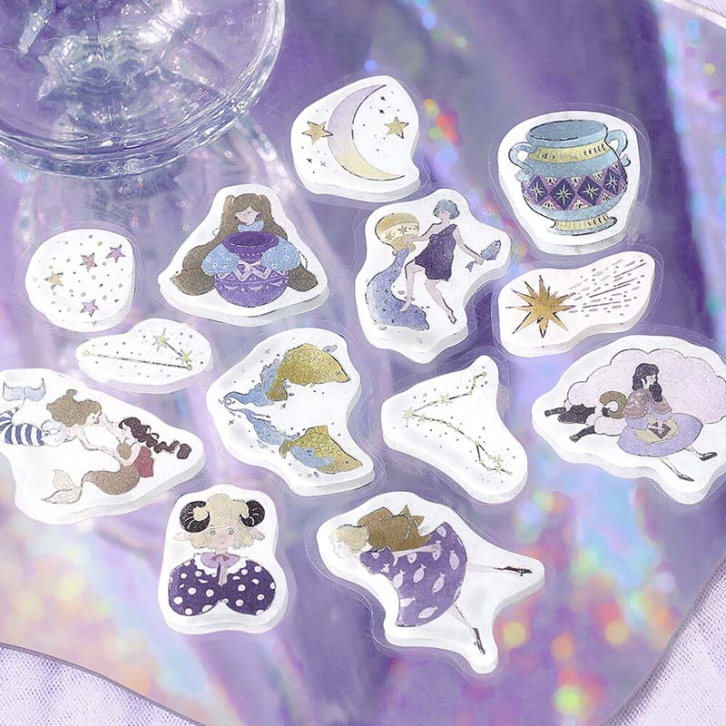 Stickers Constellation Girls Aquarius Pisces Aries