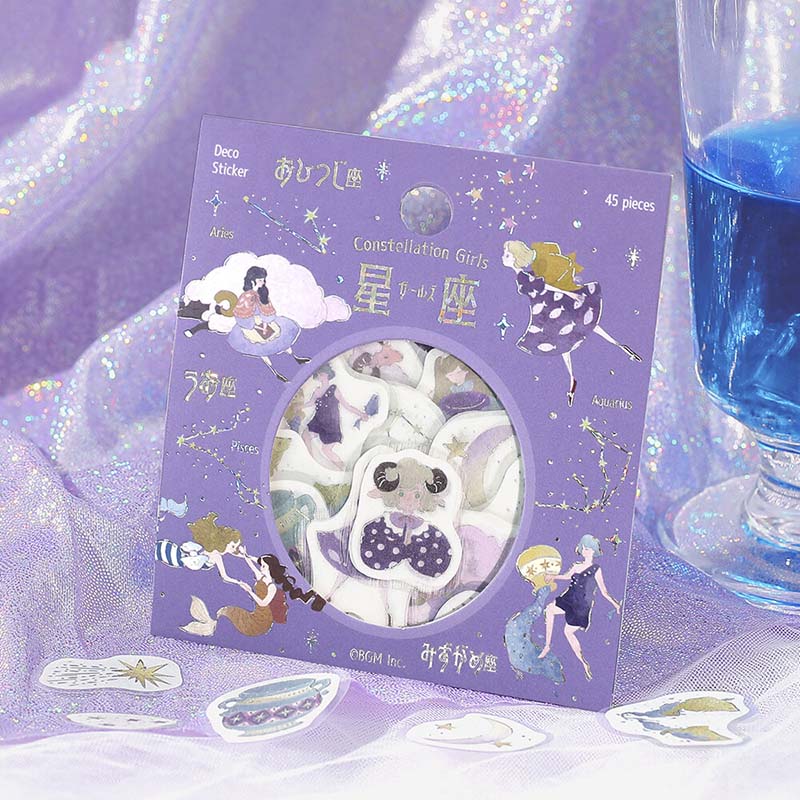 Stickers Constellation Girls Aquarius Pisces Aries