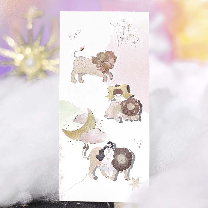 Stickers Constellation Girls Leo Virgo Libra