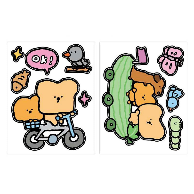 Stickers Cute With You Spring Toast