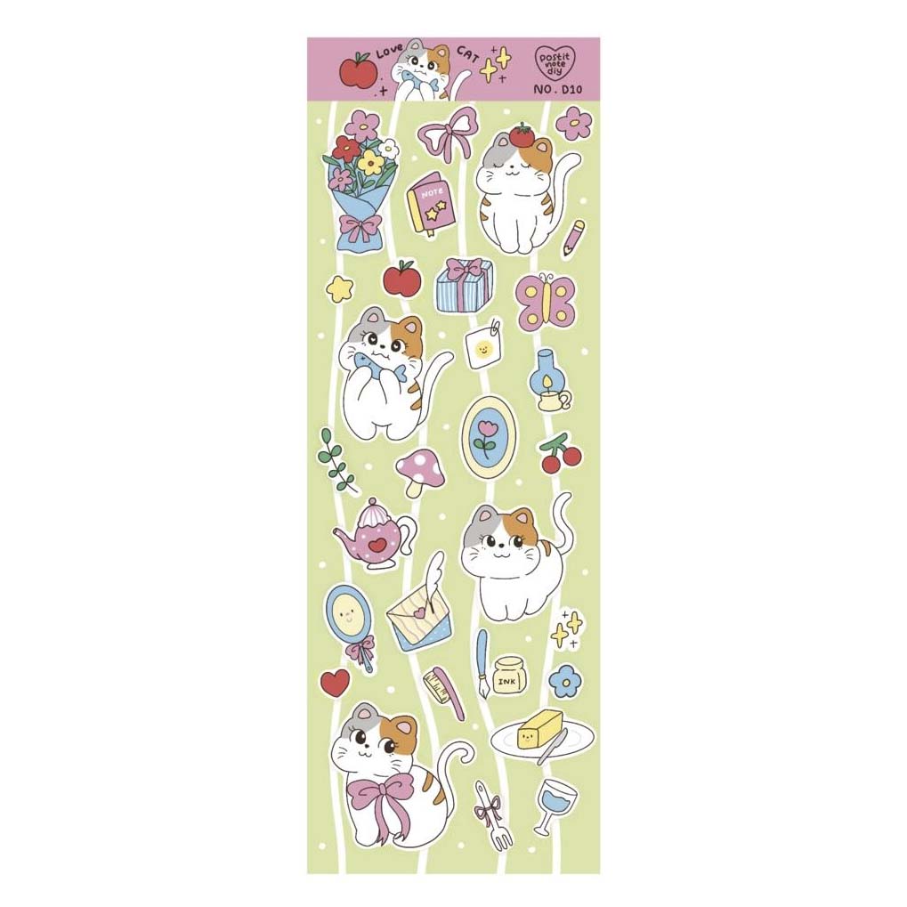 Stickers D10 Love Cat