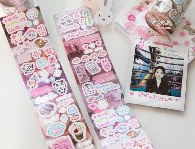 Stickers en Rollo Daily Fragments Life Record