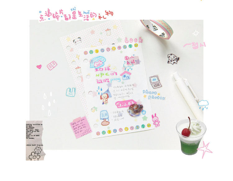 Stickers en Rollo Daily Fragments Life Record