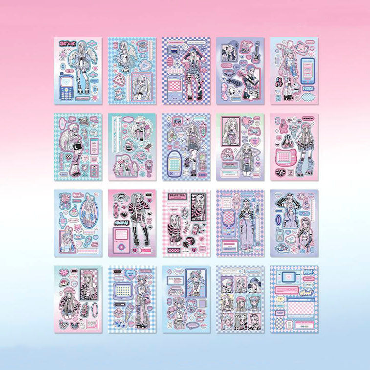 Librillo de Stickers Desilusional Girl Boiling Love