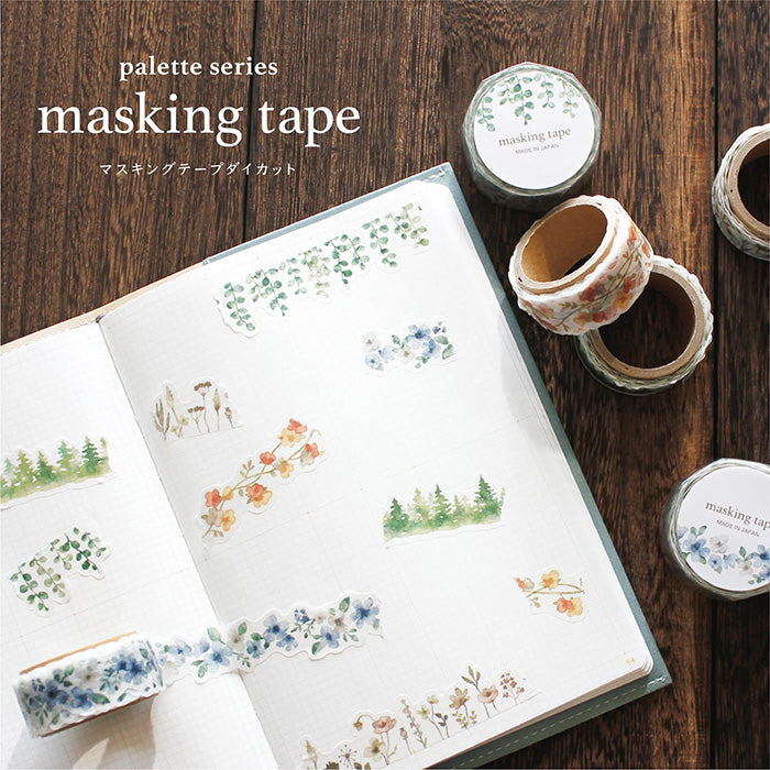 Washi Tape Die Cut Palette Flower Blue