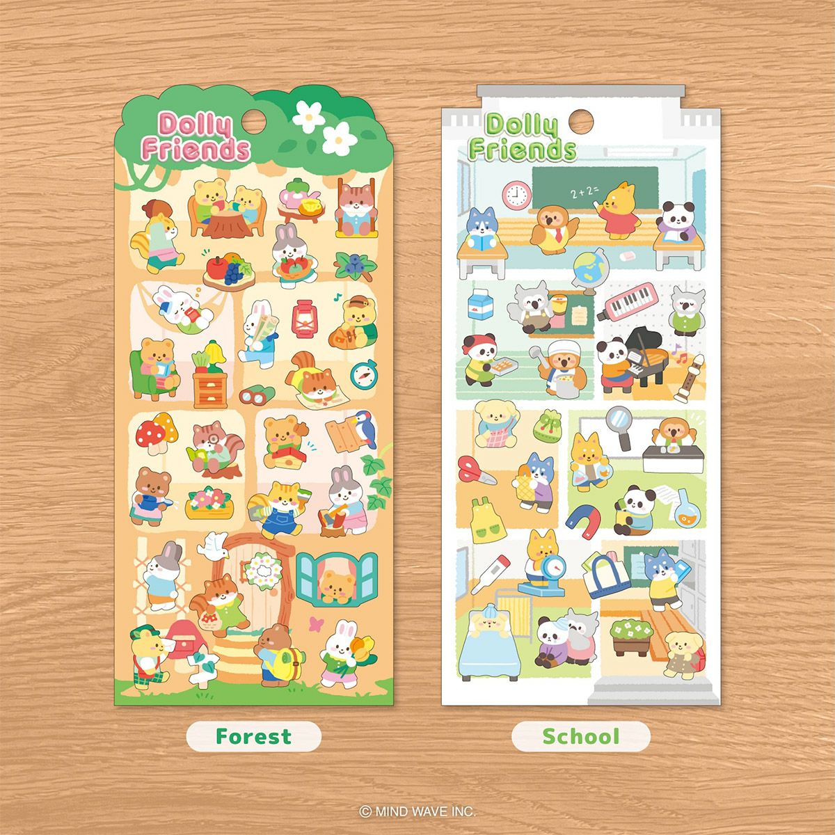 Stickers Dolly Friends School