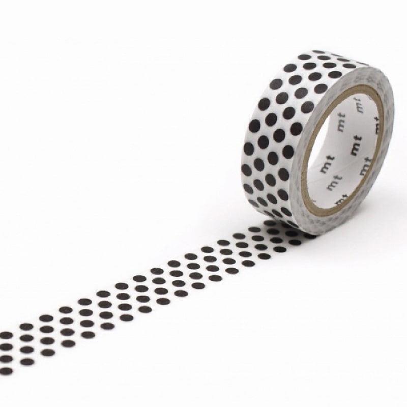 Washi Tape Dot Black