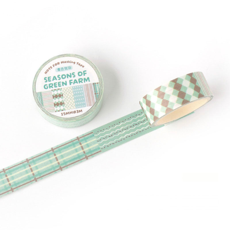 Washi Tape End Of Seasons Green Farm