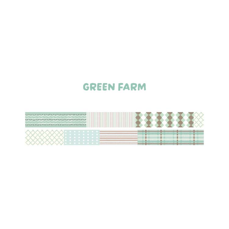 Washi Tape End Of Seasons Green Farm