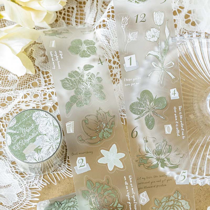 Stickers en Rollo Flower Print The Heart Of Vegetation