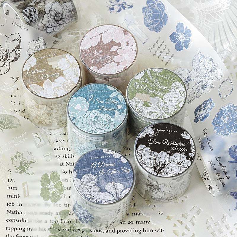 Stickers en Rollo Flower Print The Heart Of Vegetation