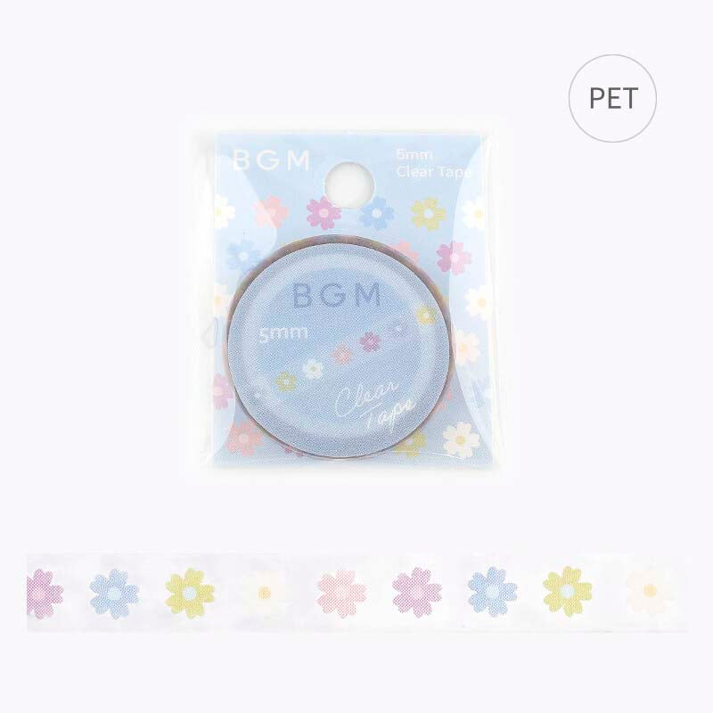 Clear Tape Slim Flower