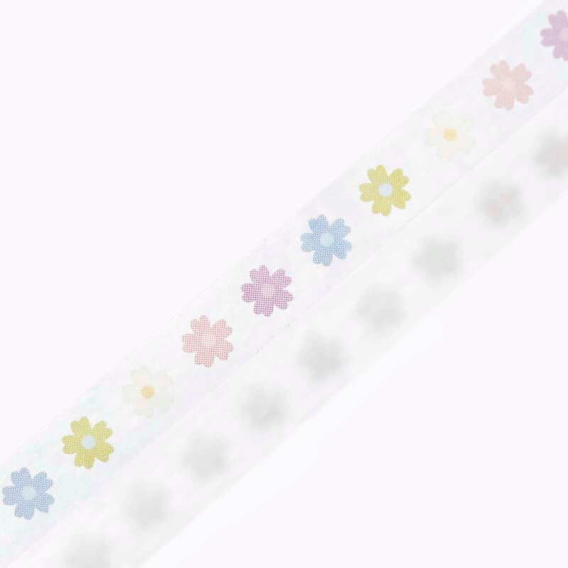 Clear Tape Slim Flower