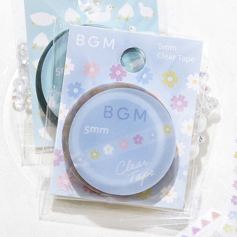 Clear Tape Slim Flower