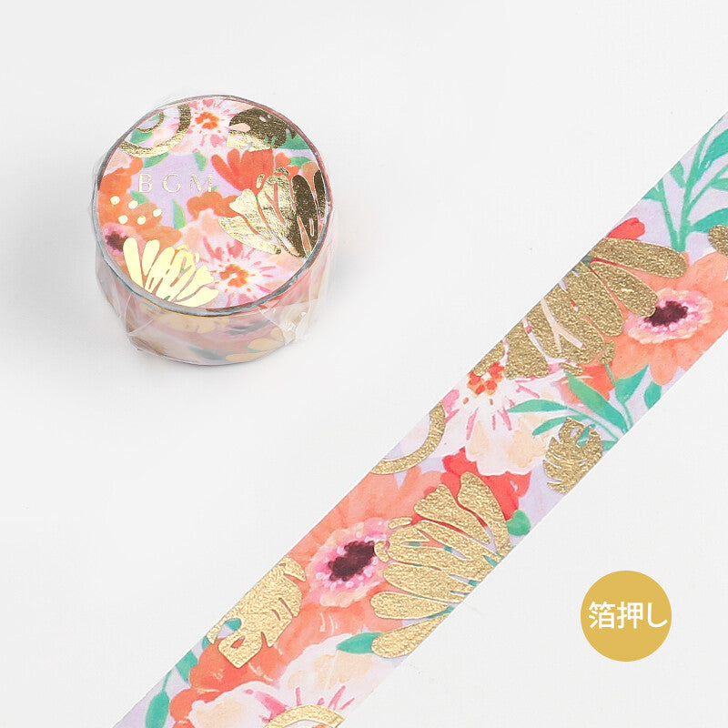 Washi Tape Foil Gerbera