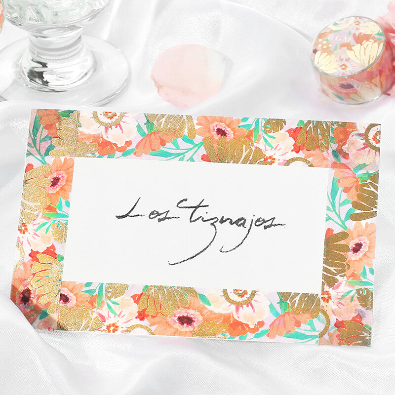 Washi Tape Foil Gerbera