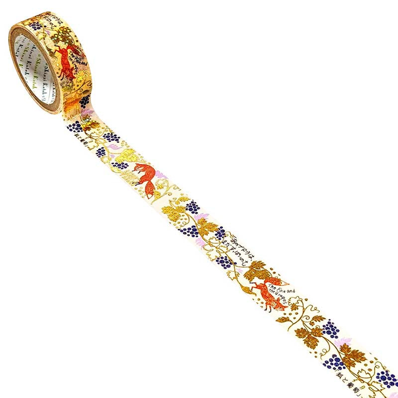 Washi Tape Jewel of Fairy Tale Fox and Grapes