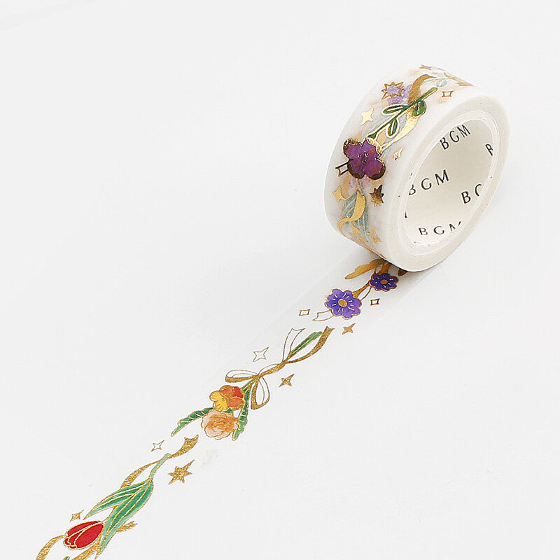 Washi Tape Foil Ribbon Flower
