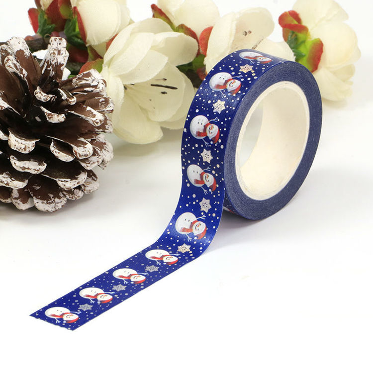 Washi Tape Foil Snow Man