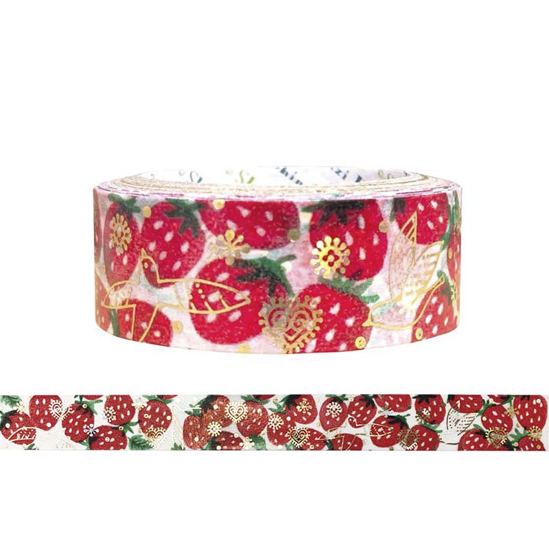 Washi Tape Foil Strawberry