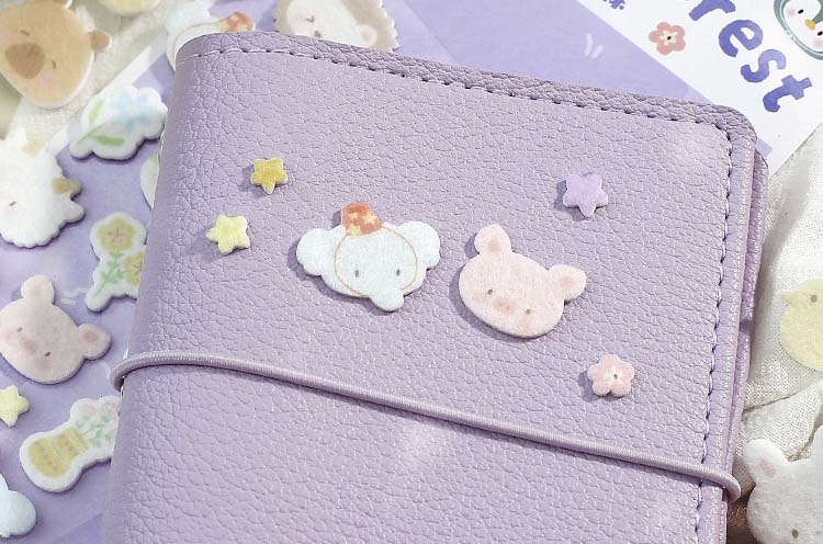 Stickers Fieltro Forest Cute Story Animal Forest
