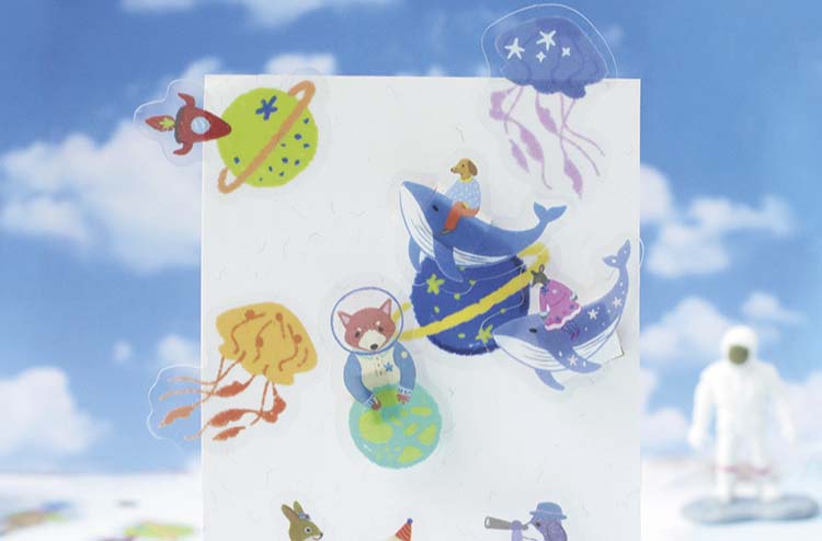 Stickers Forest Story Space Friends