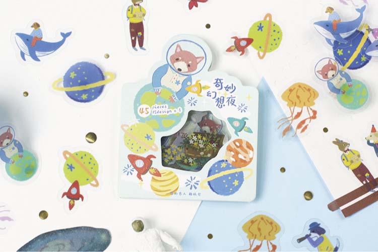 Stickers Forest Story Space Friends