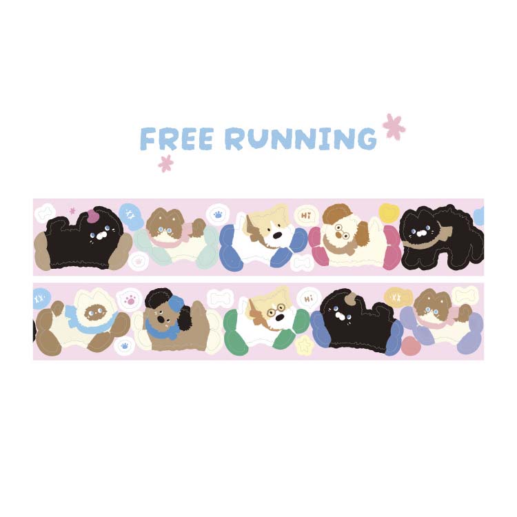 Stickers en Rollo Fried Little Boy Free Running