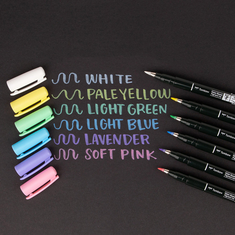 Rotuladores Pincel Tombow Fudenosuke Pastel