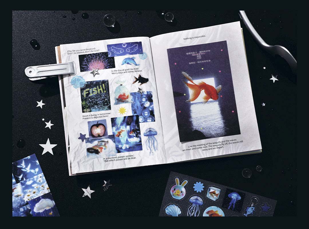 Stickers Gold Dream Shadow Goldfish
