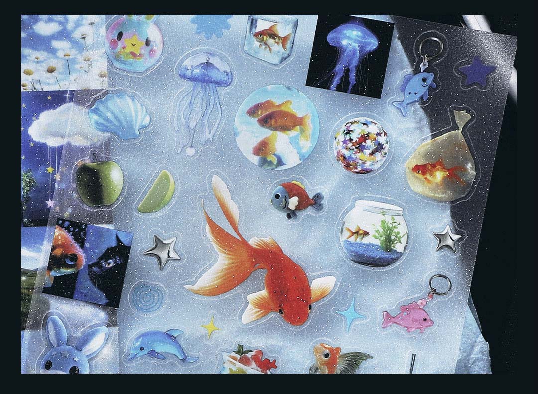 Stickers Gold Dream Shadow Goldfish