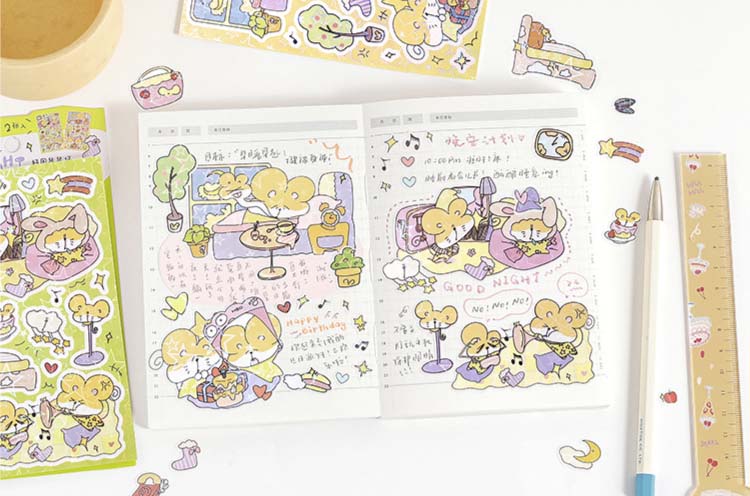 Stickers Good Night Mouse