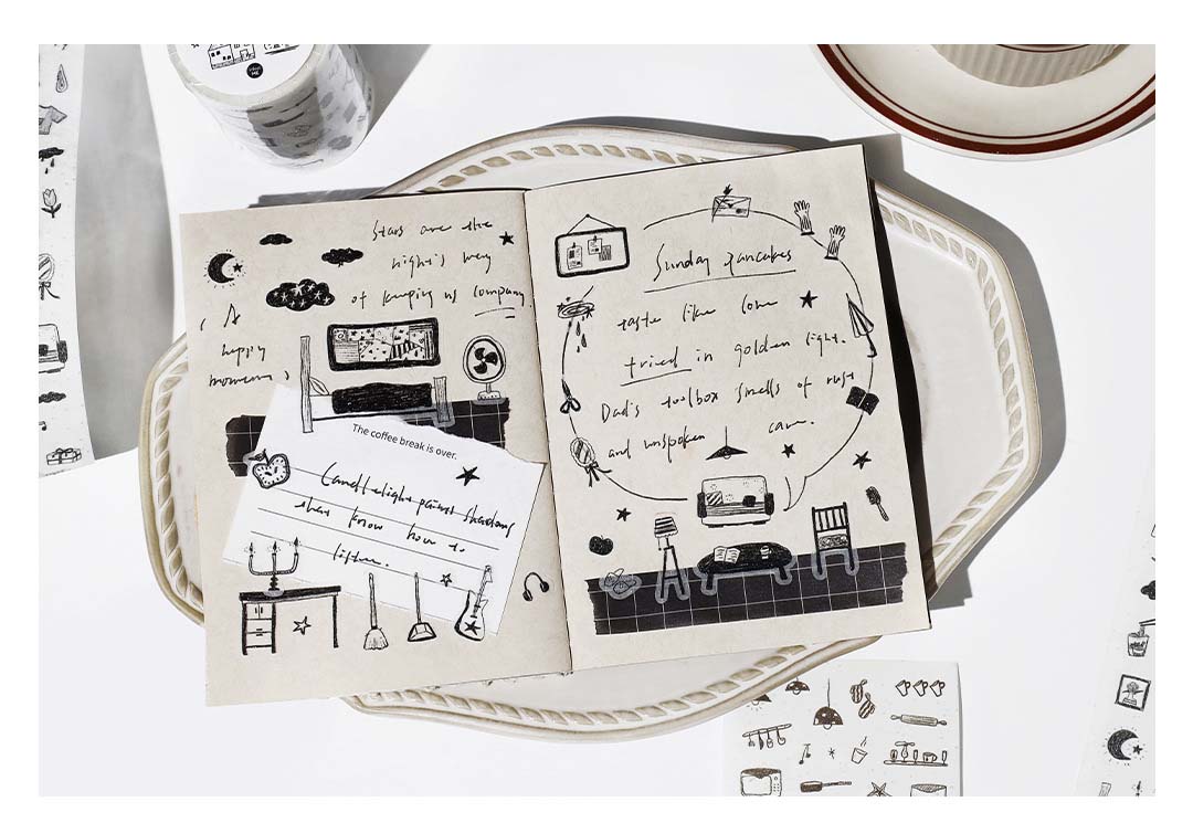 Stickers en Rollo Graffiti Handbook Warm House