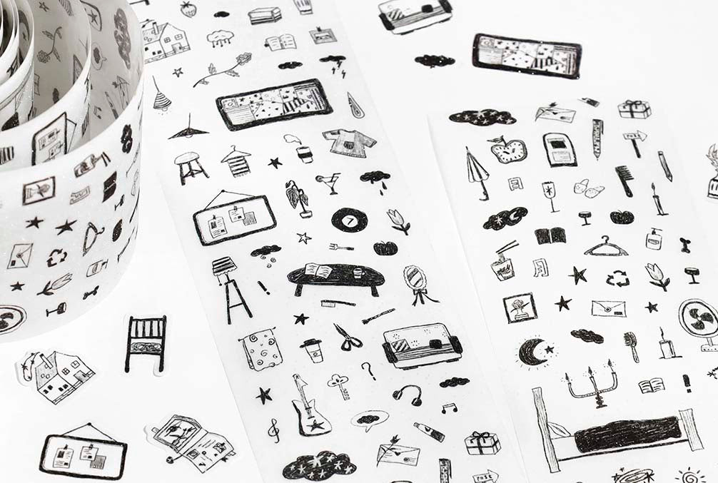 Stickers en Rollo Graffiti Handbook Warm House