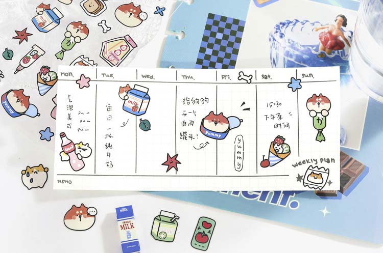 Stickers Gulu Cat House Blue
