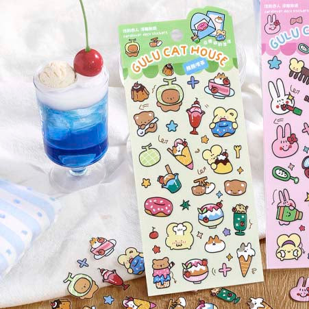 Stickers Gulu Cat House Green