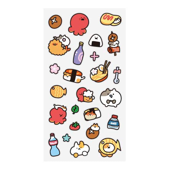 Stickers Gulu Cat House Orange