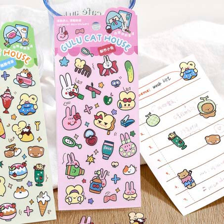 Stickers Gulu Cat House Pink