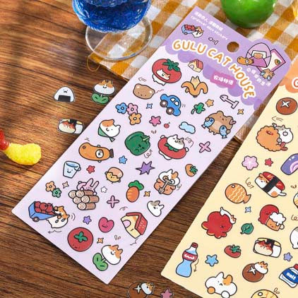 Stickers Gulu Cat House Purple